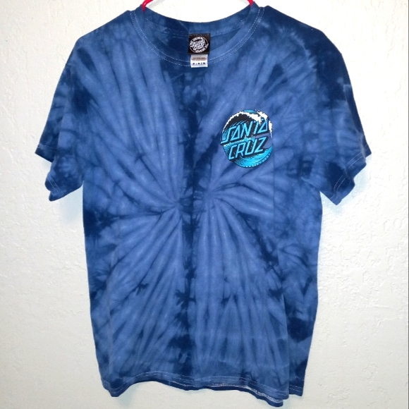 Santa Cruz Skateboards Other - Blue tie dye Santa Cruz tshirt